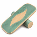 Balance Board Grün Naturholz 74x28 cm