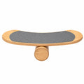 Balance Board mit rutschfester Oberfläche in Natur und Schwarz