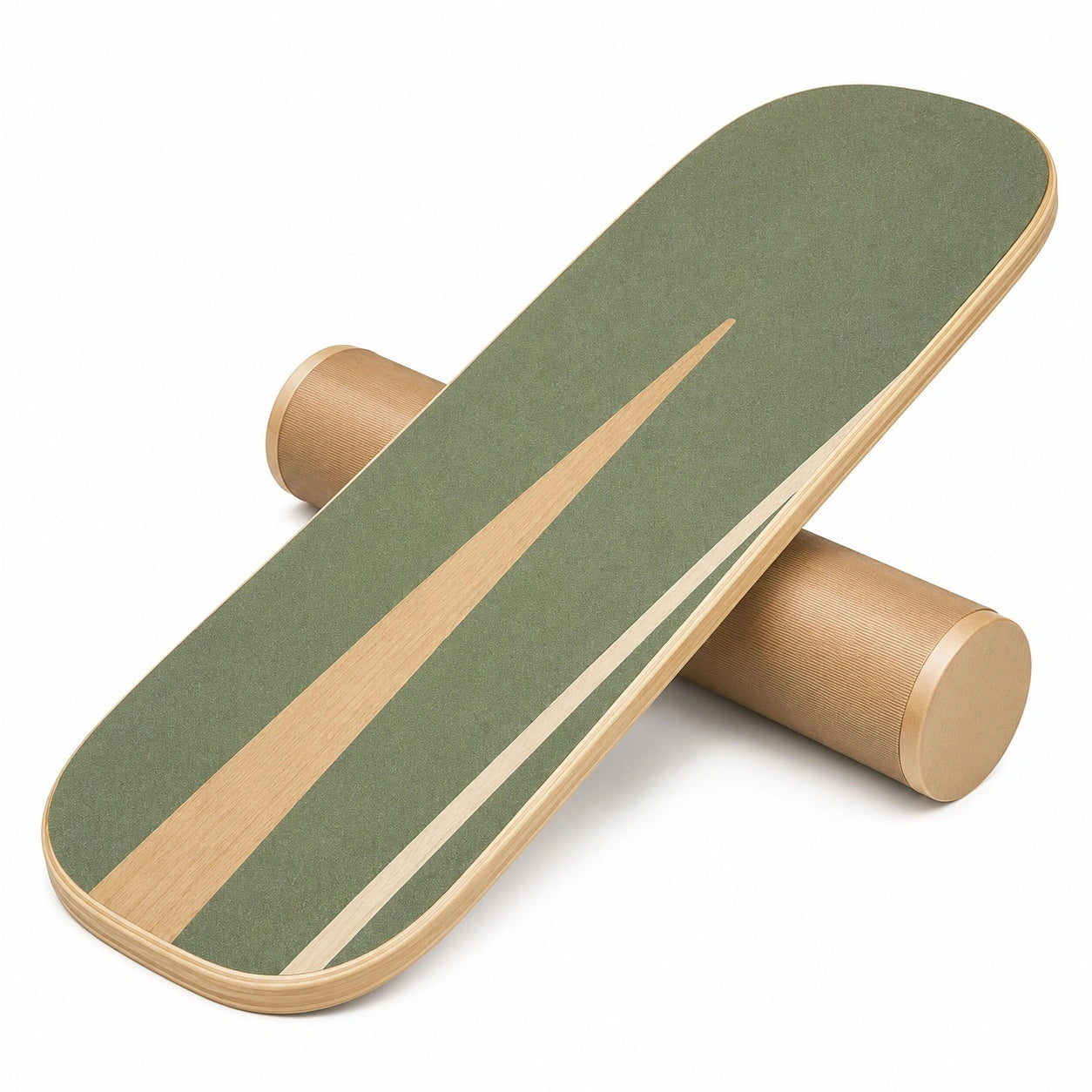 Balance Board mit Rolle in Grün, 80x30 cm