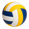Volleyball Gelb/Blau/Weiß, Genäht, Umfang 65 cm, Gewicht 0.26 kg