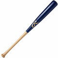 Baseballschläger Holz Dunkelblau/Natur 80 cm
