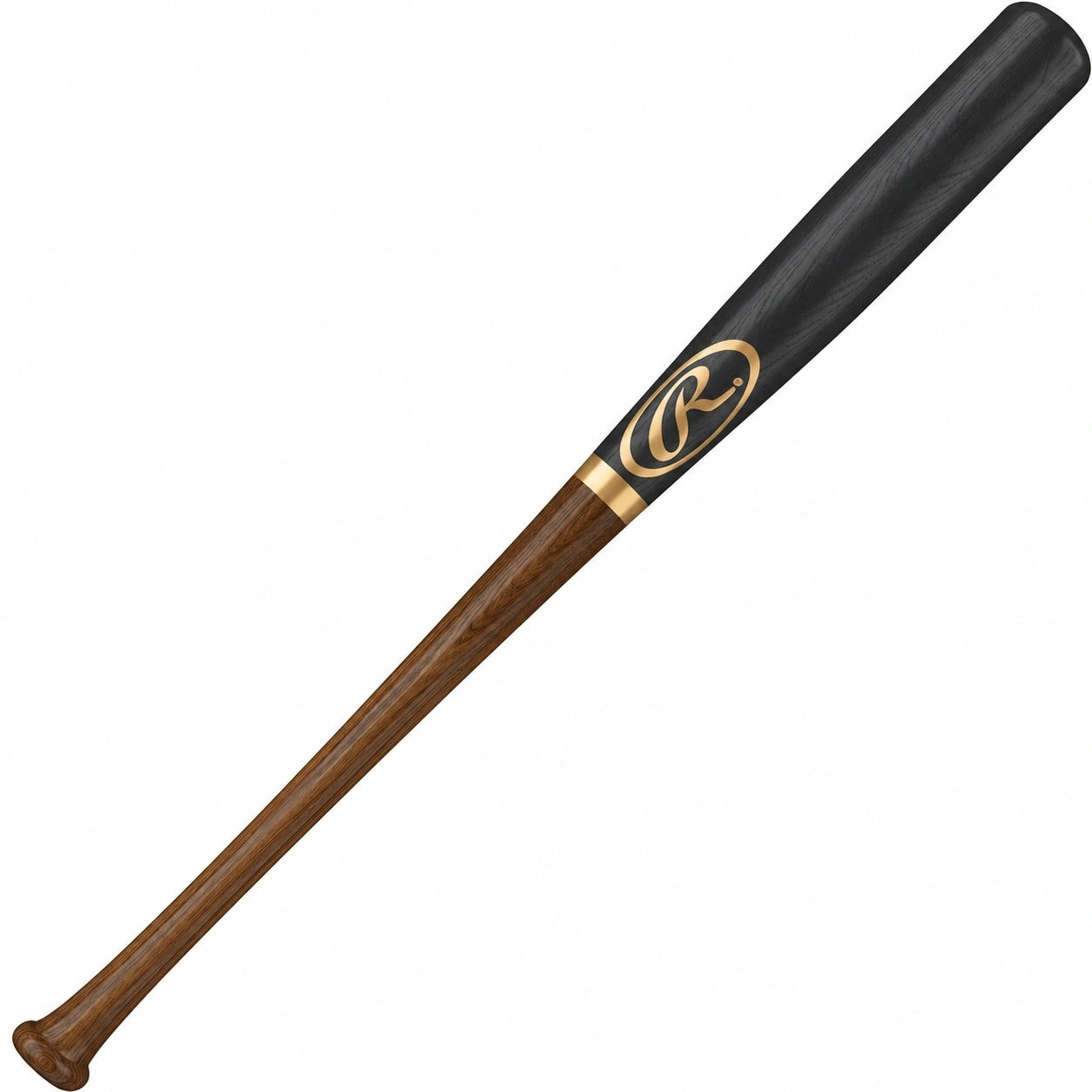 Baseballschläger aus Holz in Schwarz/Braun