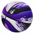 Basketball für Indoor & Outdoor, Größe 7, Lila/Schwarz/Weiß