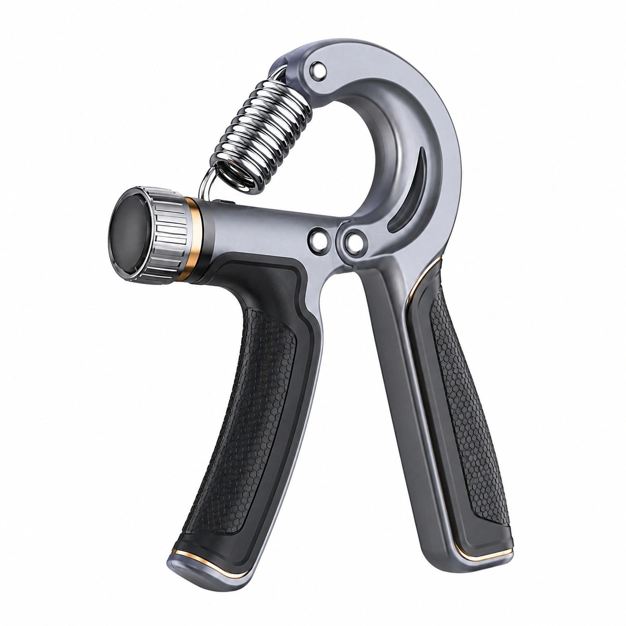 Verstellbarer Handtrainer für Krafttraining - Schwarz/Silber