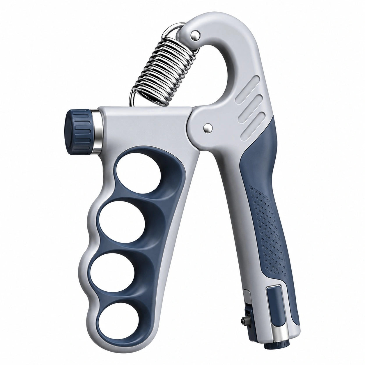 Einstellbarer Handtrainer 5-60 kg Blau/Grau Ergonomischer Griff