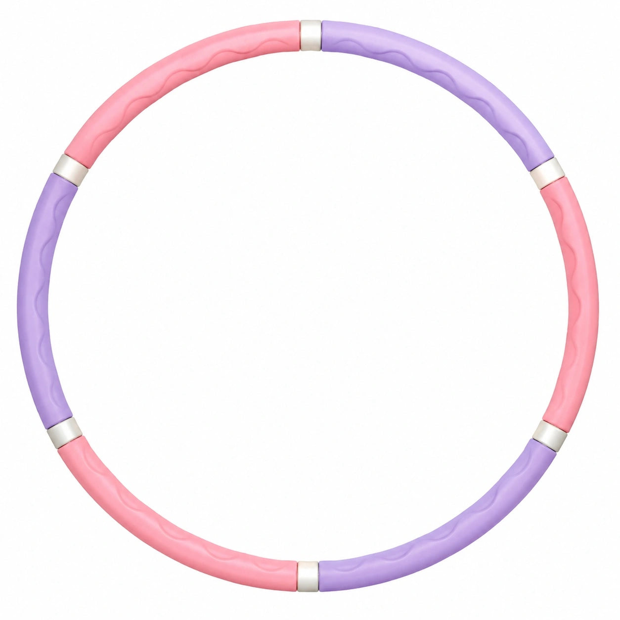 Hula Hoop Fitnessreifen 100cm Rosa/Lila, Abnehmbar, 1.5kg