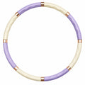 Hula-Hoop Reifen 100 cm Lila/Beige, Abnehmbar