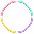 Hula-Hoop-Reifen 100 cm in Pastellfarben