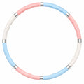 Hula-Hoop-Reifen Fitness Massagering 95cm Rosa/Blau/Weiß