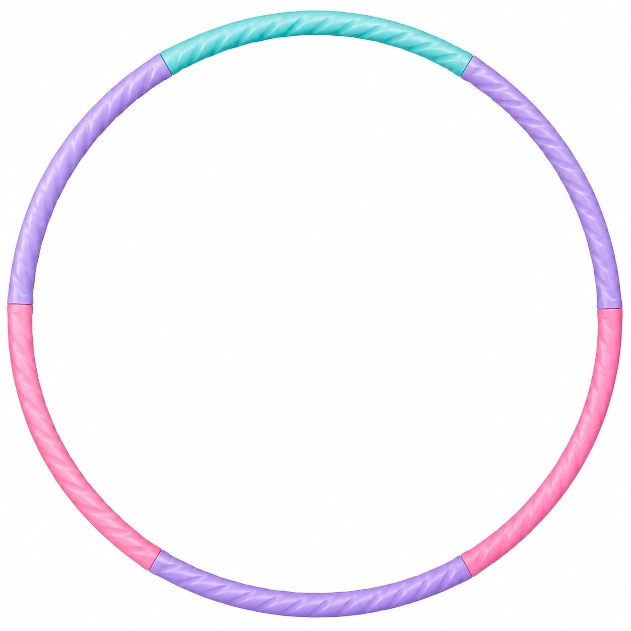 Hula-Hoop Reifen 95 cm Pastell Rosa/Lila/Türkis