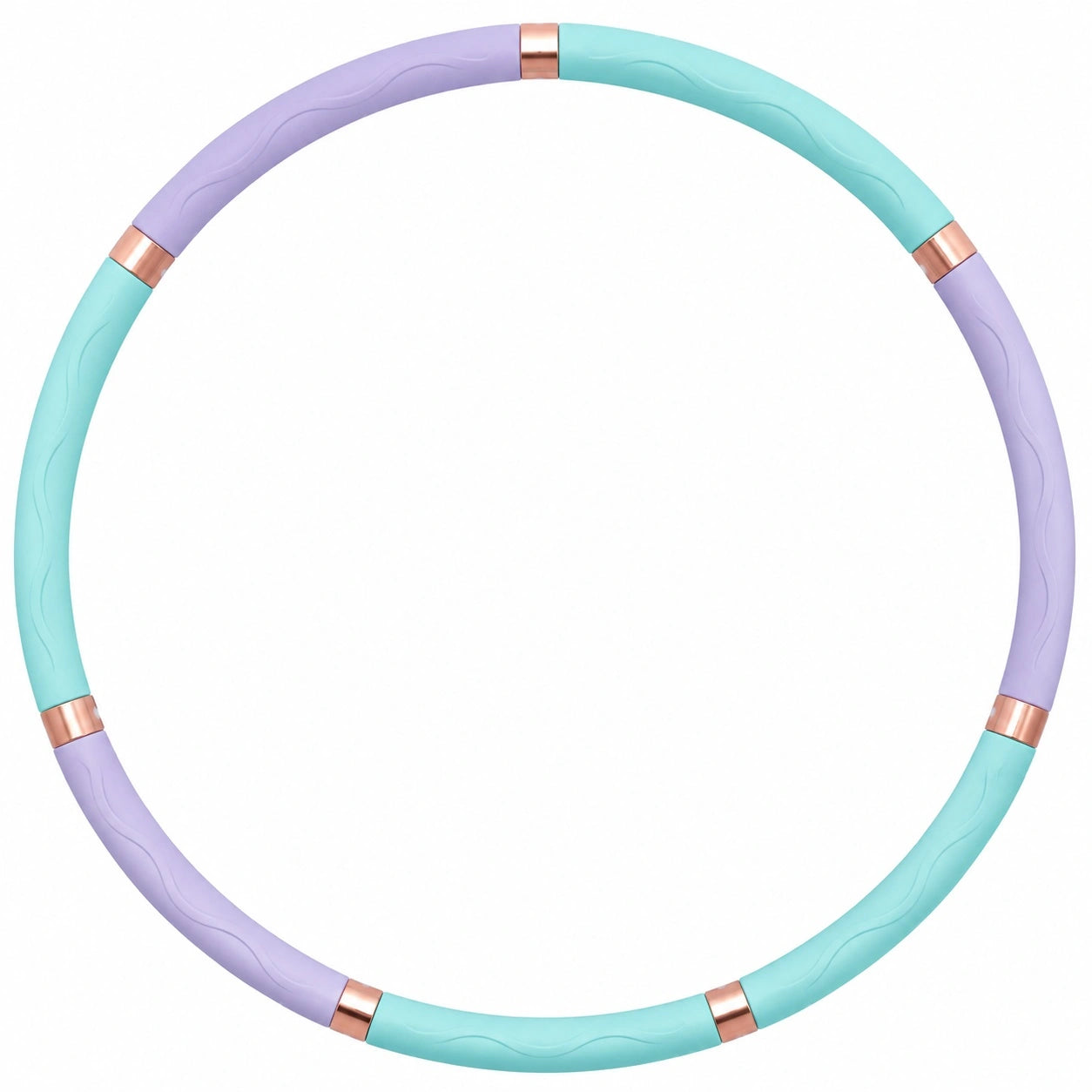 Abnehmbarer Hula-Hoop Reifen 100 cm Lila/Grün – parmiko