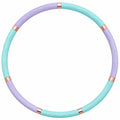 Abnehmbarer Hula-Hoop Reifen 100 cm Lila/Grün