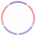 Fitness Hula Hoop Wellen-Design Rosa/Lila, 95cm, 1.2kg