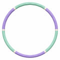 Abnehmbarer Fitness Hula Hoop 100cm Lila/Grün