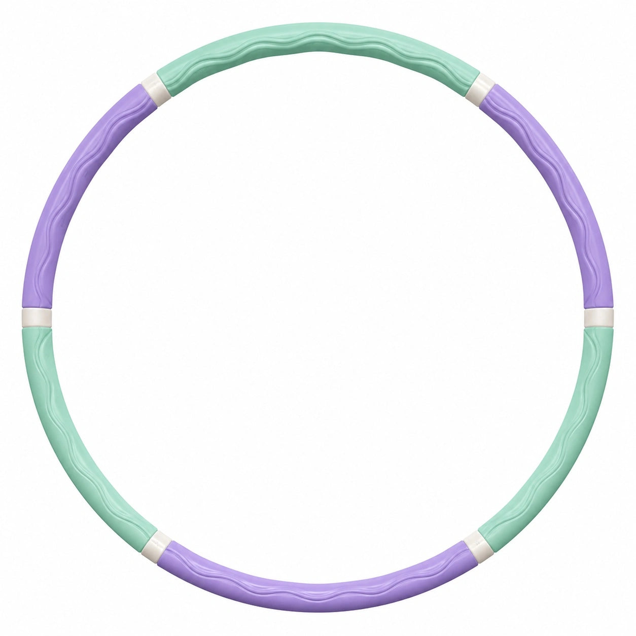 Abnehmbarer Fitness Hula Hoop 100cm Lila/Grün