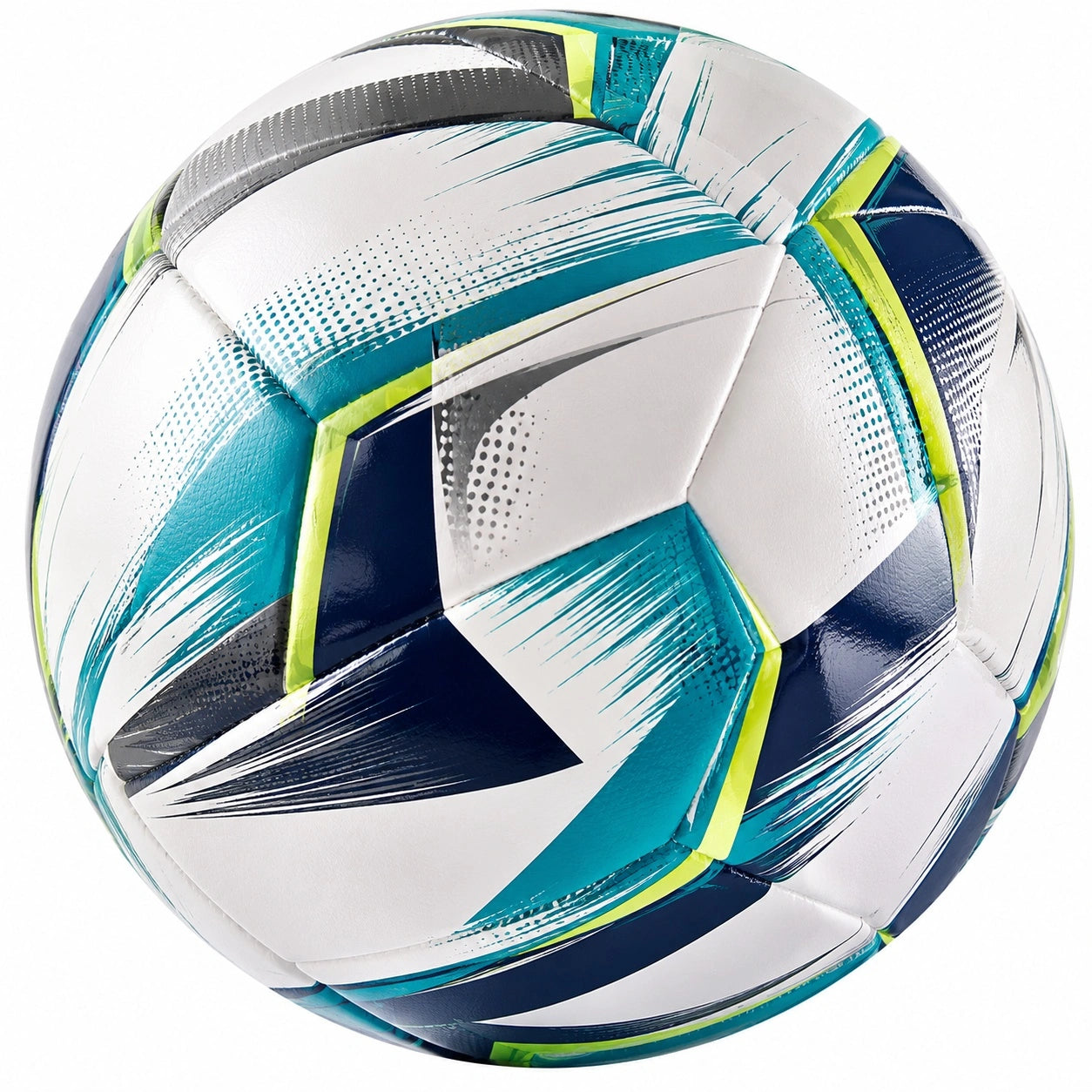 Fußball Größe 5 Weiß/Blau/Grün