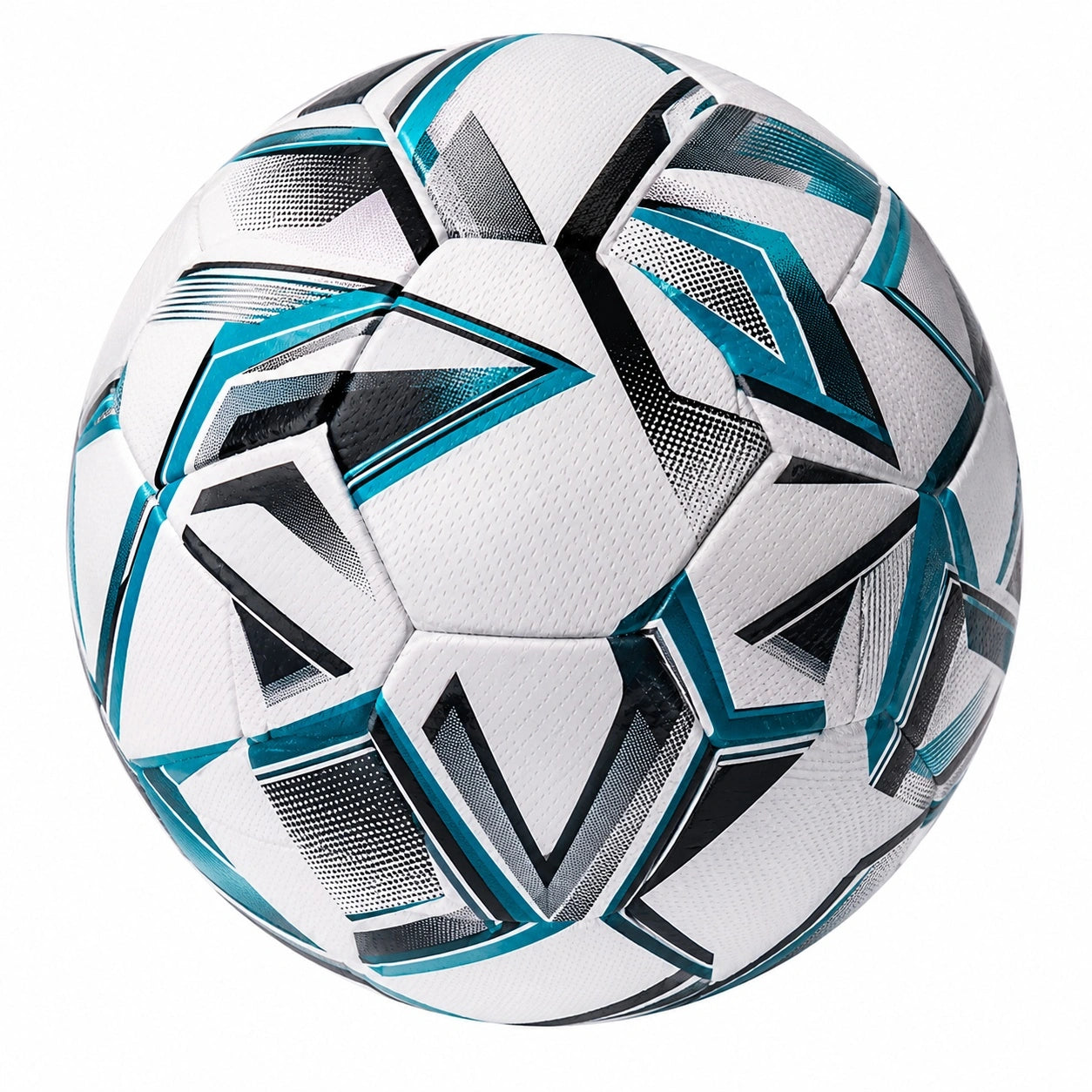Fußball Größe 5 Weiß Schwarz Blau Muster