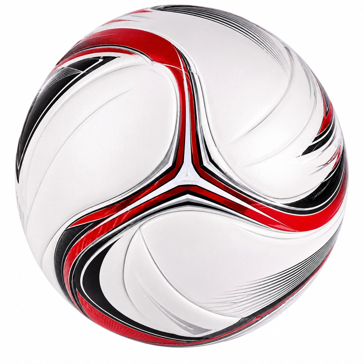 Trainings-Fußball Größe 5 Weiß Rot Schwarz