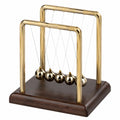 Newton Pendelspiel Gold/Braun Schreibtischdekoration