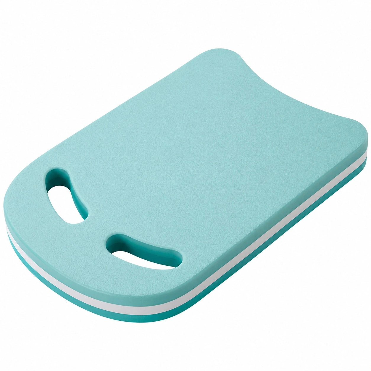 Schwimmbrett Schwimmhilfe türkis/weiß 40x30 cm