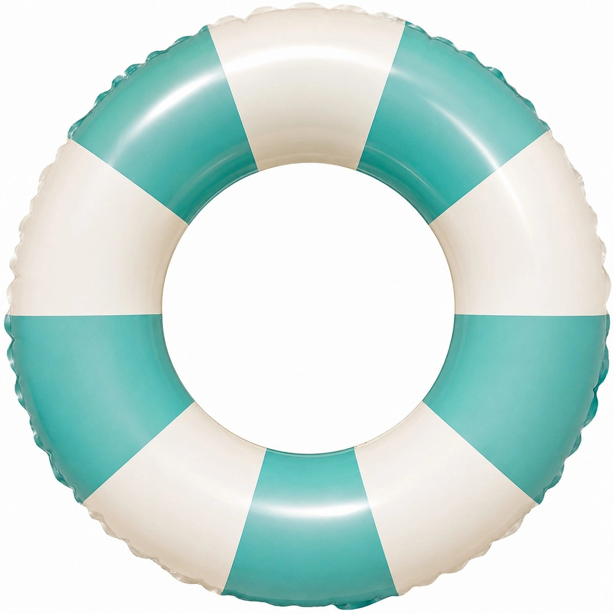 Aufblasbarer Schwimmring Gestreift Grün/Weiß