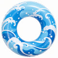 Blauer Aufblasbarer Schwimmring mit Wellenmuster 90 cm