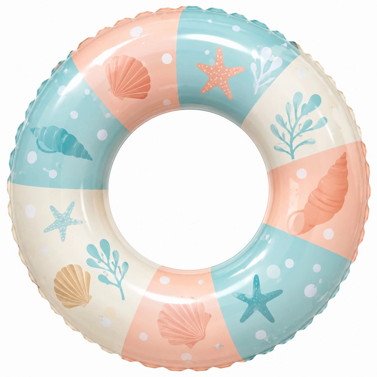 Aufblasbarer Schwimmring für Erwachsene mit maritimem Design